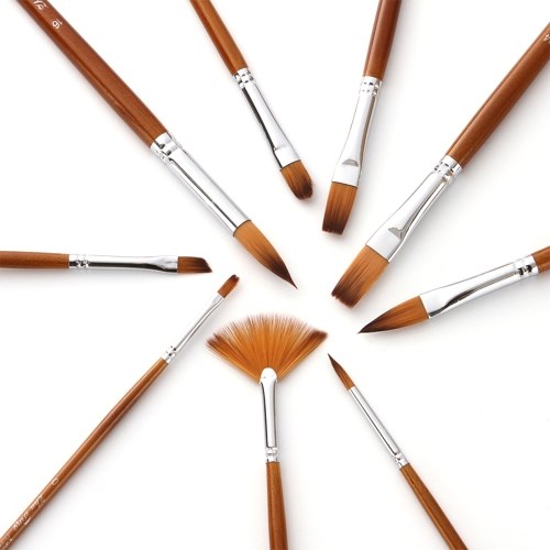 9pcs Professional Paint Brushes Set