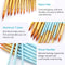 12pcs Professional Artist Paintbrush Set Round Pointed Tip Paint Brushes Durable Nylon Hair Wooden Handle