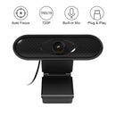 USB Computer Webcam 720P Web Camera Built-in Noise Reduction Microphone with Clip-on Base for PC Laptop Desktop Video Calling Recording Home Office Conferencing Live Streaming Online Teaching