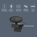 1080P HD Computer Camera Video Conference Camera Webcam 2 Mega Pixel Auto Focus 360° Rotation USB Plug & Play with Microphone for Video Meeting Online Teaching Training Live Webcasting