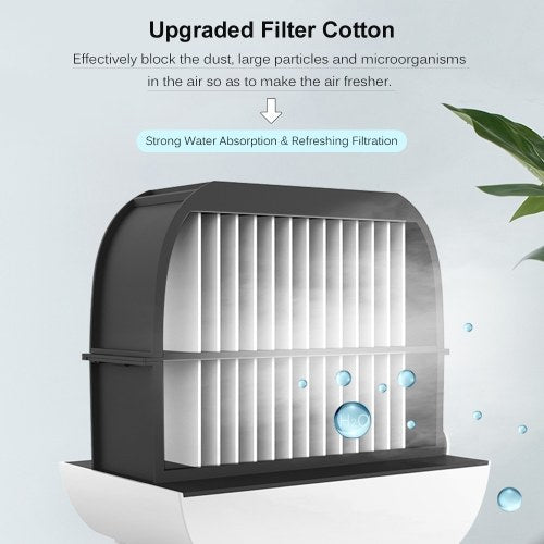 Mini Portable Air Conditioner Multi-function Humidifier Purifier USB Desktop Fan Air Cooler