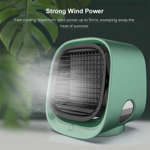 Mini Portable Air Conditioner Multi-function Humidifier Purifier USB Desktop Fan Air Cooler