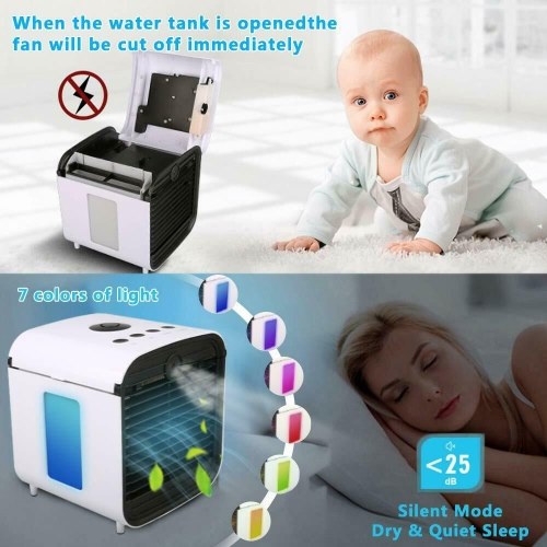 Air Conditioner 12V Portable Home&Auto Heat Sink Ice Air Condition Without Cell Delivery