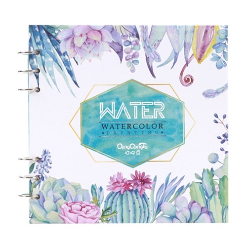 20 Sheets Loose-Leaf Watercolor Pad Art Painting Sketchbook Notebook Square Graffiti Book