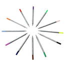 12 Colored Pens Set 0.4mm Fine Point Tip Fineliner Color Pen