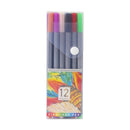 12 Colored Pens Set 0.4mm Fine Point Tip Fineliner Color Pen