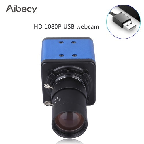 Aibecy 1080P HD Camera Computer Camera Webcam 2 Megapixels 10X Optical Zoom 80 Degree Wide Angle Manual Focus Auto Exposure Compensation with Microphone USB Plug & Play for Video Conference Online Teaching Chatting Live Webcasting