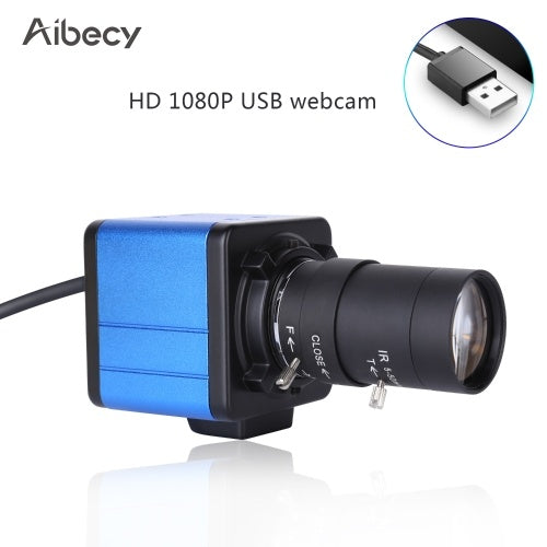 Aibecy 1080P HD Camera Computer Camera Webcam 2 Megapixels 10X Optical Zoom 80 Degree Wide Angle Manual Focus Auto Exposure Compensation with Microphone USB Plug & Play for Video Conference Online Teaching Chatting Live Webcasting