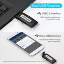 Mini Digital Voice Recorder 8GB USB Flash Drive Sound Audio Recorder Dictaphone