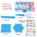 Factory direct spot water mist magic magic beads classic magic water spray painting children puzzle water sticky beads toys 10 color square box