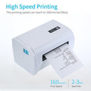 110mm Shipping Label Printer with Stand USB Cable High Speed Direct Thermal Printer Receipt Label Maker Sticker Compatible