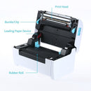 110mm Shipping Label Printer with Stand USB Cable High Speed Direct Thermal Printer Receipt Label Maker Sticker Compatible