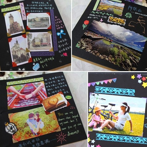 20 Sheets Photo Album DIY Handmade Album Scrapbook Craft Paper Album