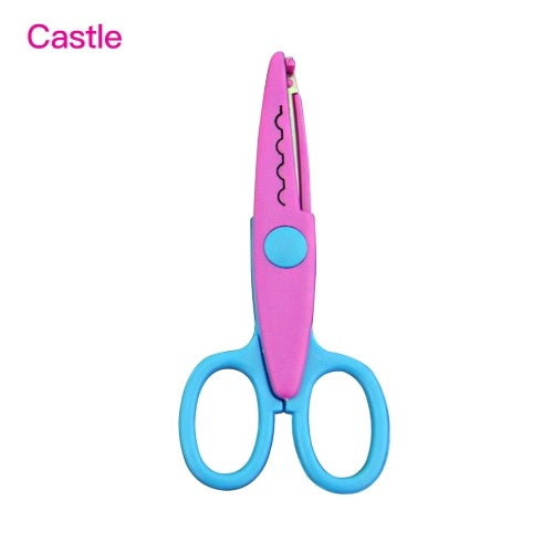 DIY Crafts Scissors Plastic Kid Design Safety Art Scissors Scrapbooking Decorative Wave Lace Edge Cutters