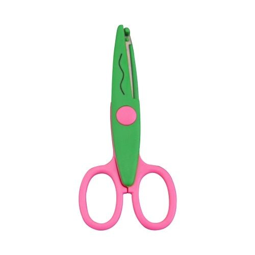 DIY Crafts Scissors Plastic Kid Design Safety Art Scissors Scrapbooking Decorative Wave Lace Edge Cutters