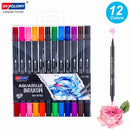 SKYGLORY  Dual Tips Brush Art Marker Pens Set