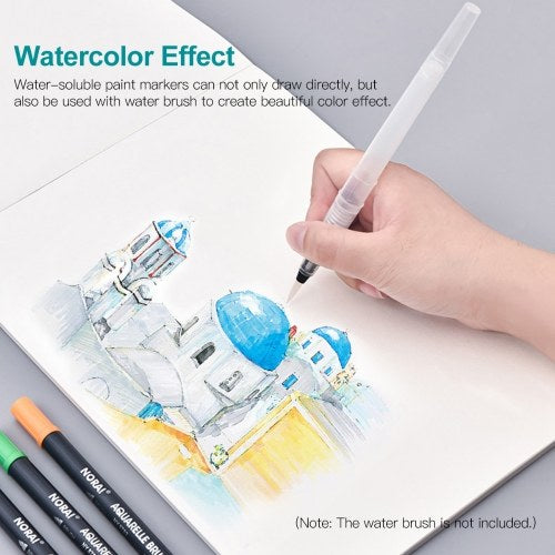 SKYGLORY  Dual Tips Brush Art Marker Pens Set