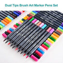 SKYGLORY  Dual Tips Brush Art Marker Pens Set