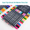 SKYGLORY  Dual Tips Brush Art Marker Pens Set