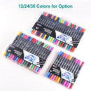 SKYGLORY  Dual Tips Brush Art Marker Pens Set