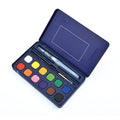 12 Vibrant Colors Solid Watercolor Paints Set