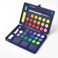 12 Vibrant Colors Solid Watercolor Paints Set