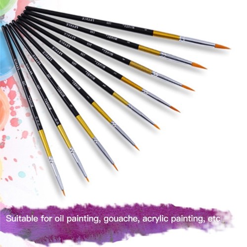 9pcs Detail Paint Brushes Set