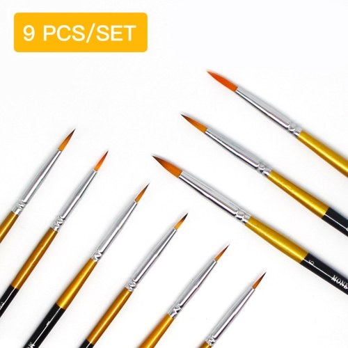 9pcs Detail Paint Brushes Set