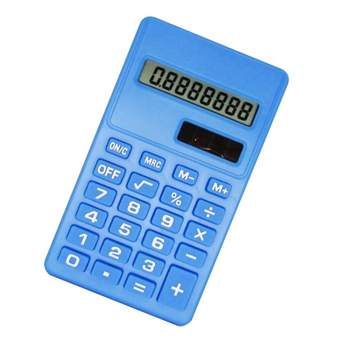 Mini Calculator 8 Digits Display Handheld Pocket Size Basic Calculator