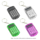 Mini Calculator with Keychain 8 Digits Display Plastic Casing Portable Pocket Size Calculator