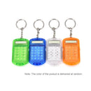 Mini Calculator with Keychain 8 Digits Display Plastic Casing Portable Pocket Size Calculator