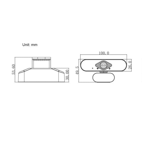 1080P HD Computer Camera Video Conference Camera Webcam 2 Megapixels Auto Focus 360° Rotation H.264 Video Compression