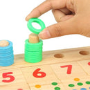 Wooden Math Game Board Number Puzzle Sorting Montessori Toys Educational Learning Tools