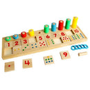 Wooden Math Game Board Number Puzzle Sorting Montessori Toys Educational Learning Tools