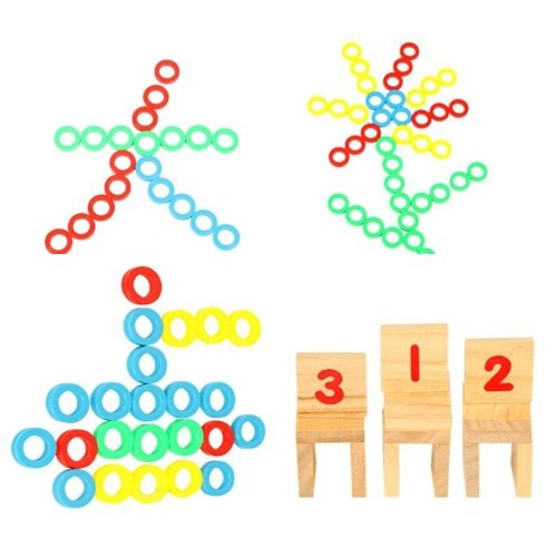 Wooden Math Game Board Number Puzzle Sorting Montessori Toys Educational Learning Tools