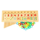 Wooden Math Game Board Number Puzzle Sorting Montessori Toys Educational Learning Tools