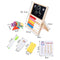 Multi-Functional Wooden Abacus Tool with Double-Sided Drawing Board Seven-Piece Puzzle