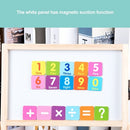 Multi-Functional Wooden Abacus Tool with Double-Sided Drawing Board Seven-Piece Puzzle