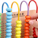 Wooden Abacsu 5 Frame Counter Educational Couting Toy 50 Beads