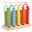 Wooden Abacsu 5 Frame Counter Educational Couting Toy 50 Beads