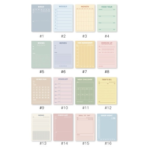 50 Sheet Mini Portable Notebook