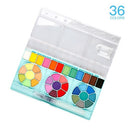 36 Colors Solid Watercolor Paint Pigment Portable Drawing Painting Set