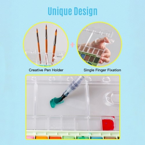 36 Colors Solid Watercolor Paint Pigment Portable Drawing Painting Set