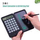 Aibecy Portable Calculator & LCD Writing Tablet Digital Drawing Pad 12 Digits Display