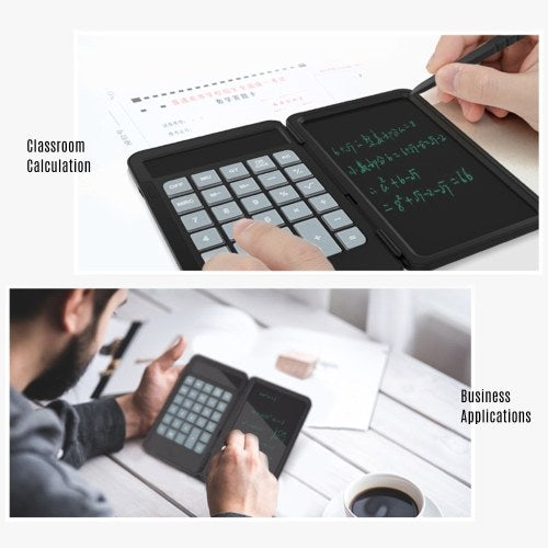 Aibecy Portable Calculator & LCD Writing Tablet Digital Drawing Pad 12 Digits Display