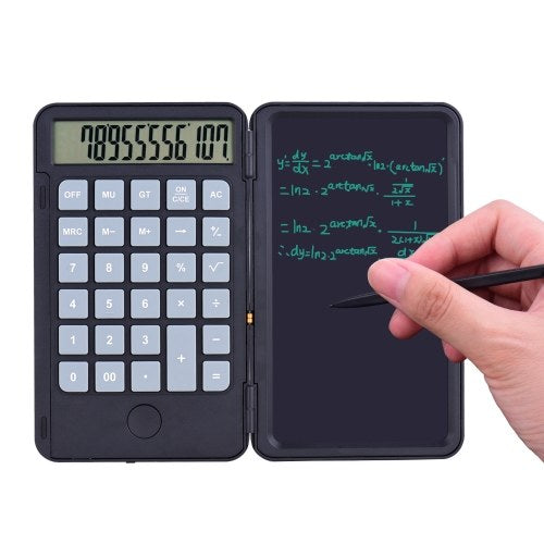 Aibecy Portable Calculator & LCD Writing Tablet Digital Drawing Pad 12 Digits Display