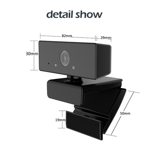 1080P HD Computer Camera Streaming Webcam 2 Megapixels 110° Wide Viewing Auto Focus with Microphone Compatible with Windows Android Mac for Video Meeting Online Teaching Live Webcasting