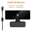 1080P HD Computer Camera Streaming Webcam 2 Megapixels 110° Wide Viewing Auto Focus with Microphone Compatible with Windows Android Mac for Video Meeting Online Teaching Live Webcasting