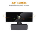 1080P HD Computer Camera Streaming Webcam 2 Megapixels 110° Wide Viewing Auto Focus with Microphone Compatible with Windows Android Mac for Video Meeting Online Teaching Live Webcasting