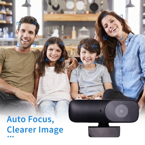 Aibecy Full HD 1080P Webcam CMOS 500W Web Camera with Microphone Support Auto Focus USB Computer Camera Plug and Play for PC Desktop Laptop Video Calling Conferencing Live Streaming Recording Online Classes